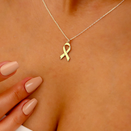 Ribbon Necklace | Together Against Breast Cancer