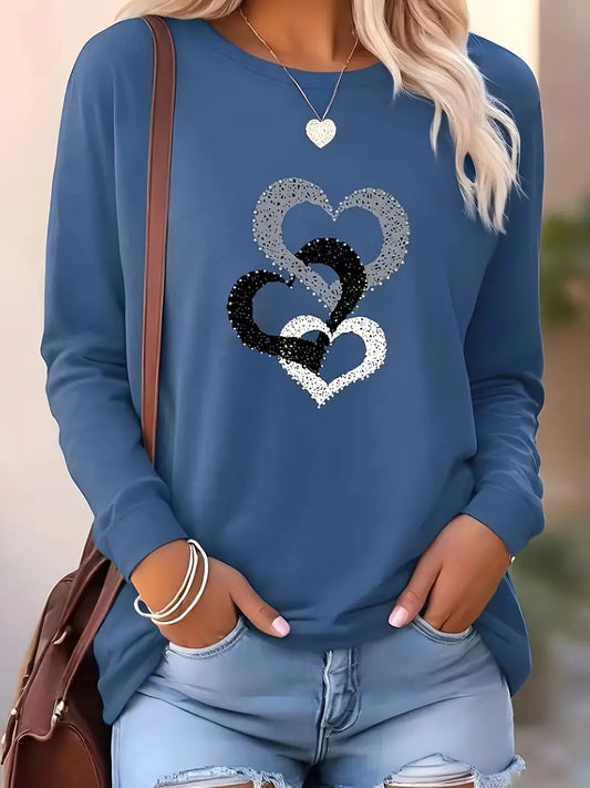 Heart Sparkle Sweatshirt | Together Against Diabetes
